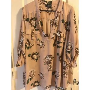 Blush Pink floral Blouse